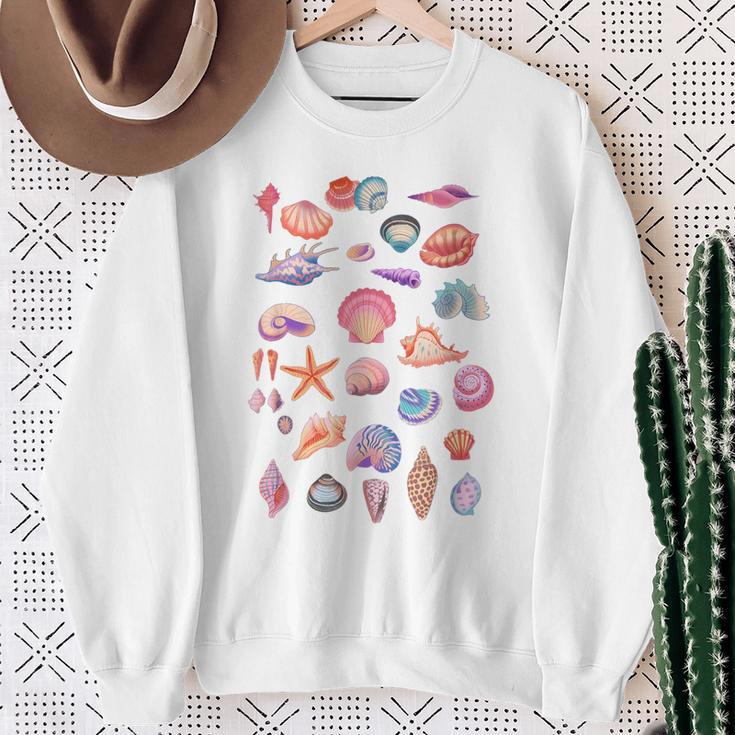 Shell Collector Seashell Beach Shelter Shell Shell Shell Sweatshirt Geschenke für alte Frauen