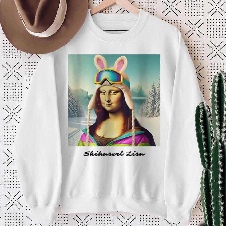 Skihaserl Lisa Mona Apres Ski Haserl Ski Holiday Team Outfit Sweatshirt Geschenke für alte Frauen