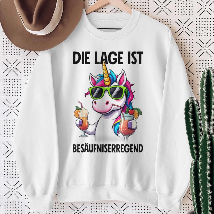 With Unicorn Motif Sweatshirt Geschenke für alte Frauen