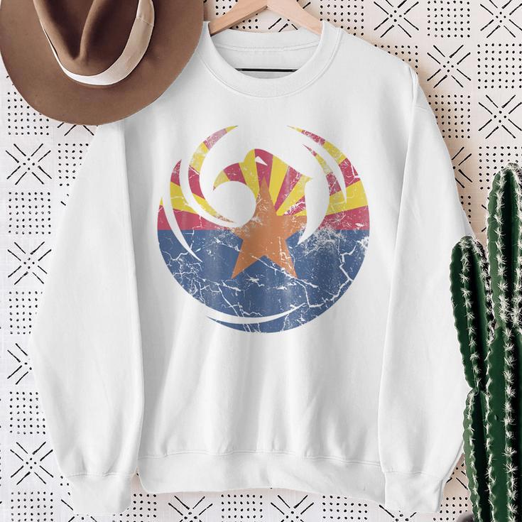 Vintage Fade Phoenix Arizona FlagSweatshirt Geschenke für alte Frauen