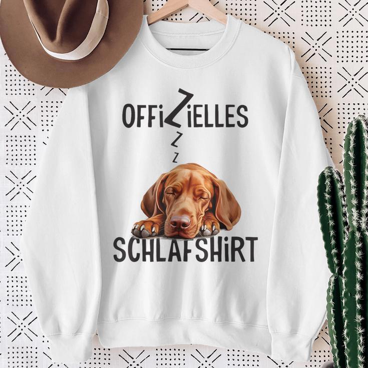 Vizsla Official Sleep With Dog Sweatshirt Geschenke für alte Frauen