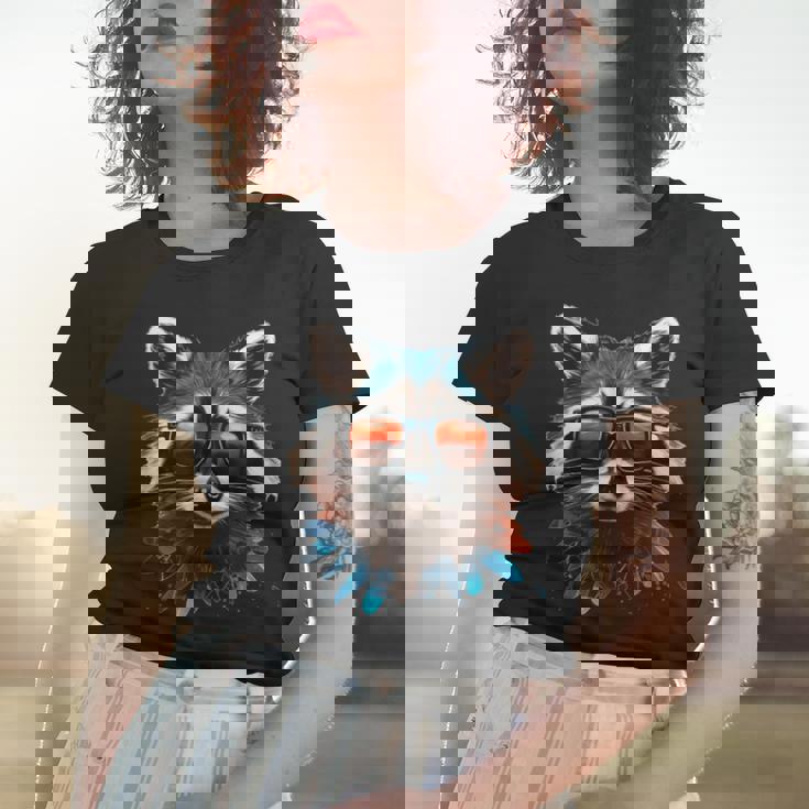 Cool Looking Raccoon Women's T-Shirt Gifts for Her