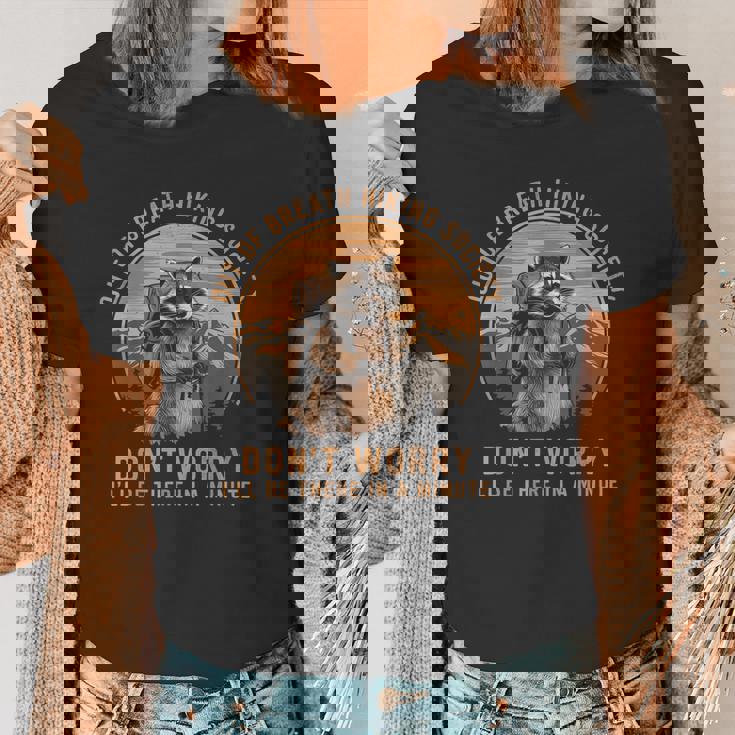 Raccoon Hiking Vintage Women's T-Shirt - Out of Breath Hiking Theme
