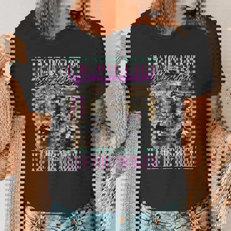 Raccoon Meme T-Shirt - Humorous Women's Tee | Bootleg Style