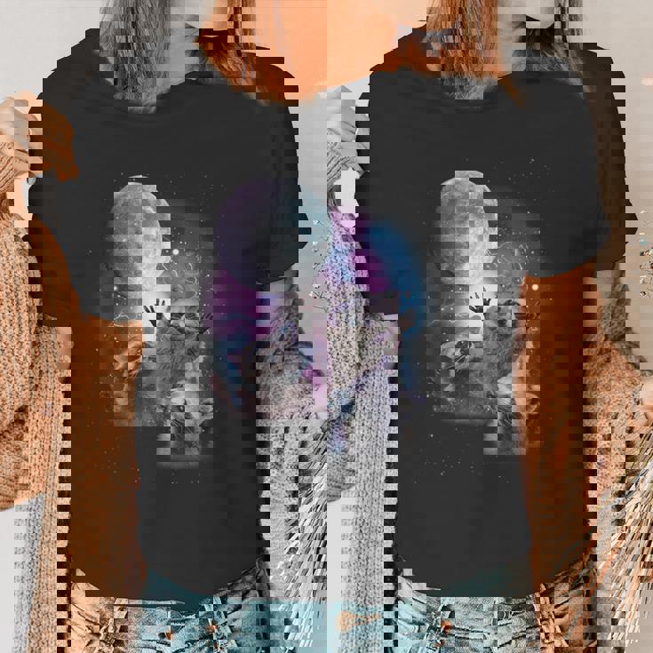 Raccoon Moonlight Women's T-Shirt – Unique Wildlife Design