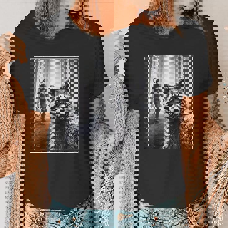 Raccoon & Sasquatch Selfie Women's T-Shirt | Fun Animal Design