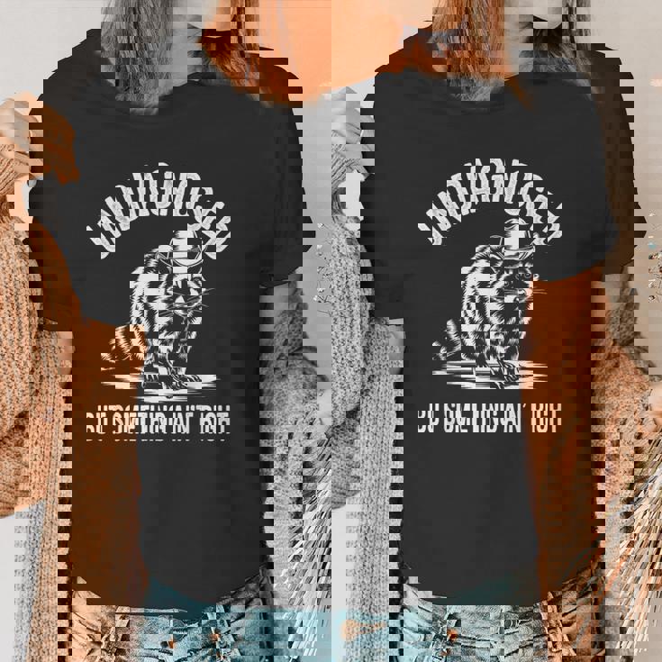 Women's T-Shirt - Quirky Cowboy Raccoon | Fun Unisex Style