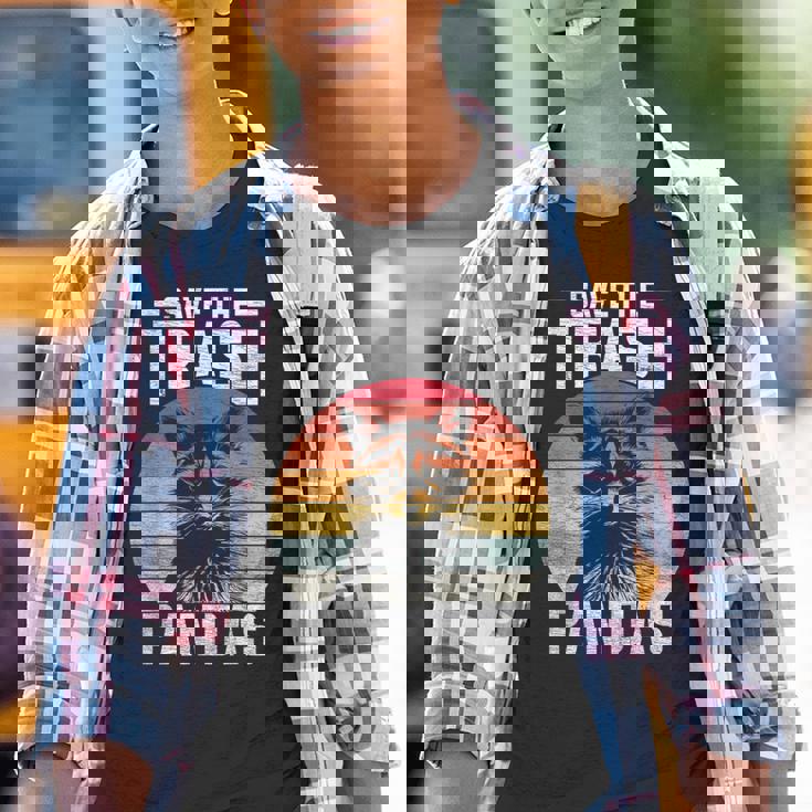 Retro Raccoon Graphic Youth T-Shirt | Save The Trash Pandas