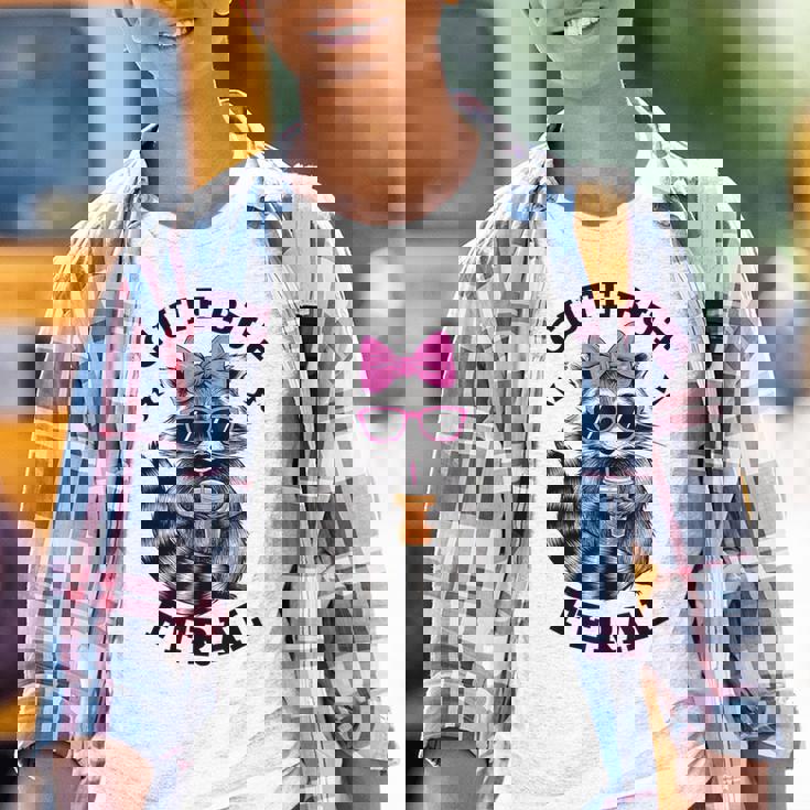 Colorful Raccoon Graphic Youth T-Shirt | Cute But Feral Vibe
