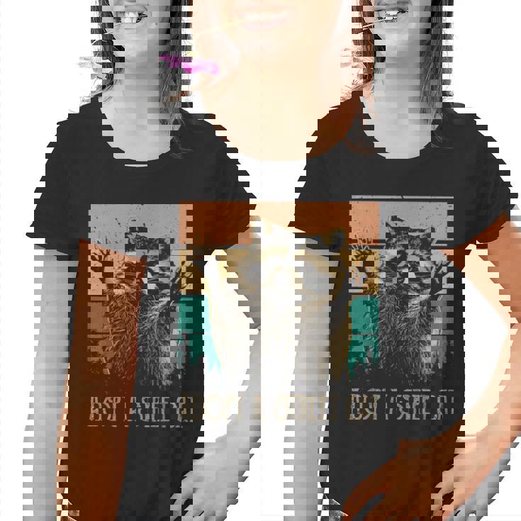 Adopt A Street Cat Animal Art Youth T-Shirt | Raccoon & Possum Lovers