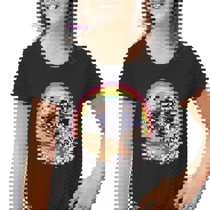 Adopt Street Animals Youth T-Shirt | Vintage Raccoon & Skunk