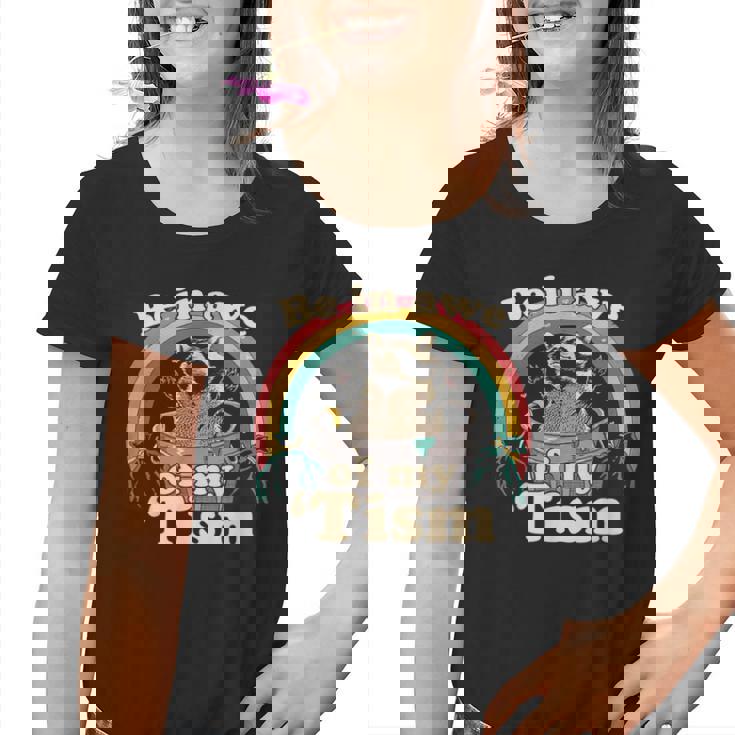 Autism Awareness Youth T-Shirt - Be In Awe Raccoon Graphic