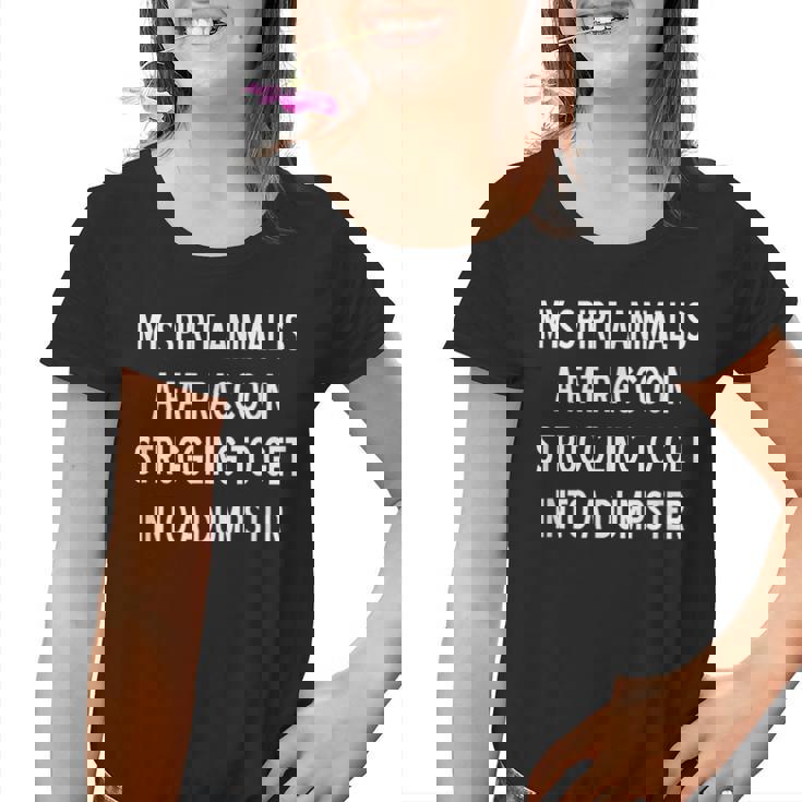 Fat Raccoon Graphic Youth T-Shirt - Fun & Sarcastic Joke Tee