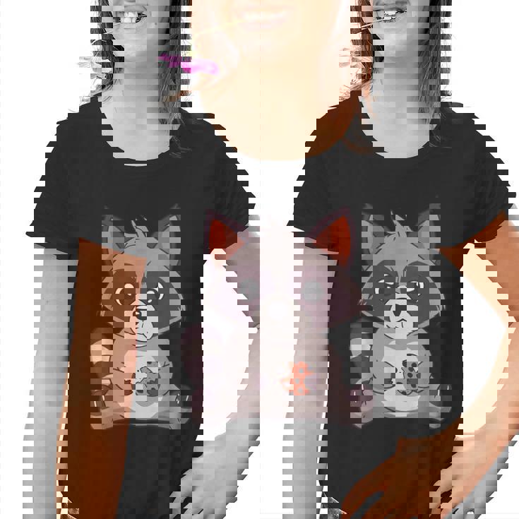 Raccoon Graphic T-Shirt | Quirky Cookie Lover Design | Adult & Youth Sizes