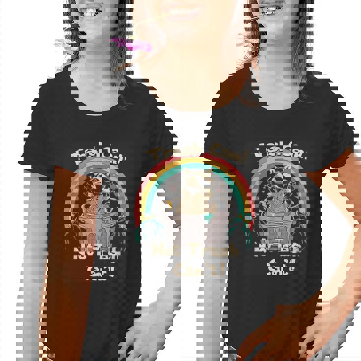 Raccoon Graphic Youth T-Shirt - Fun Eco-Friendly Trash Design