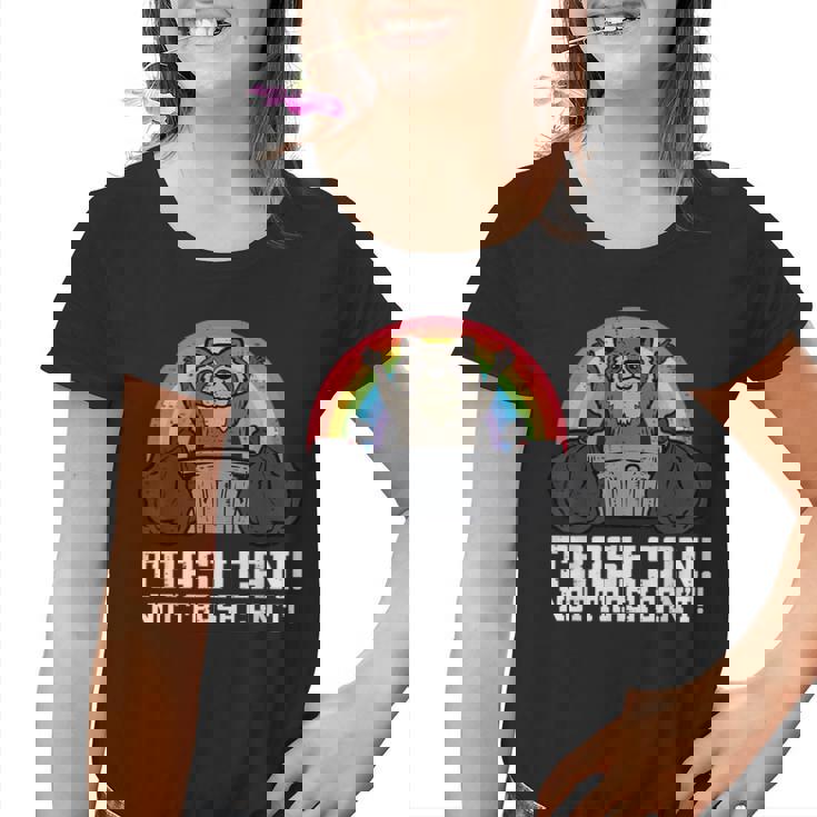 Raccoon Street Cat Graphic Unisex Youth T-Shirt | Fun & Playful