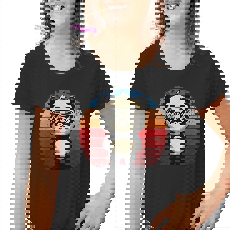 Retro Panda Sunglasses T-Shirt - Youth BBQ Pool Party Tee