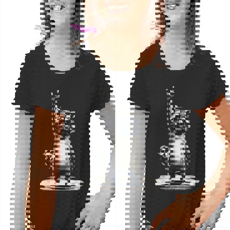 Retro Raccoon Rock Graphic Unisex T-Shirt - Fun & Nostalgic Style