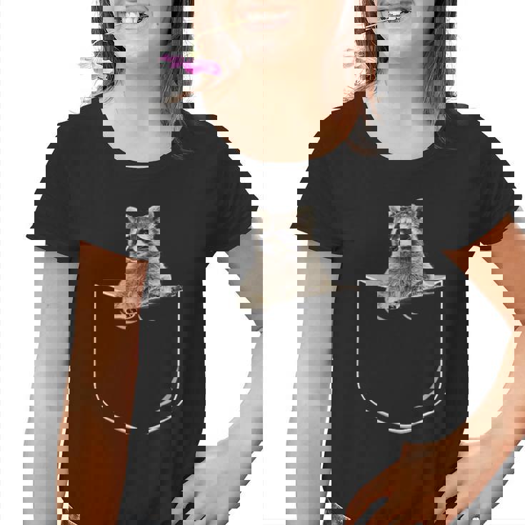 Youth Graphic Tee - Raccoon Pocket Print | Fun Animal Shirt