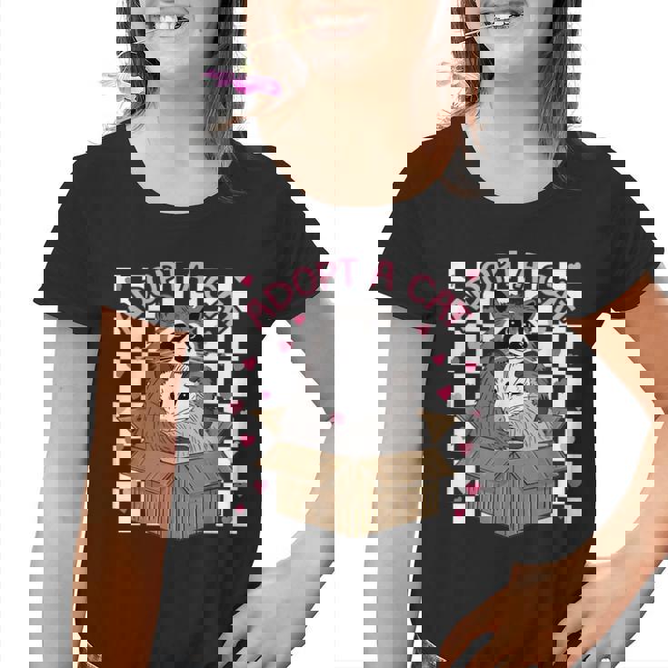 Youth T-Shirt - Adopt a Cat & Team Trash: Vintage Possum & Raccoon Design