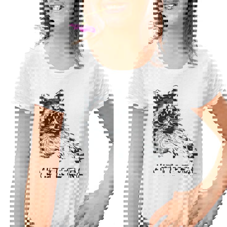 A Little Feral Raccoon Youth T-Shirt | Moonlit Wild Raccoon Design