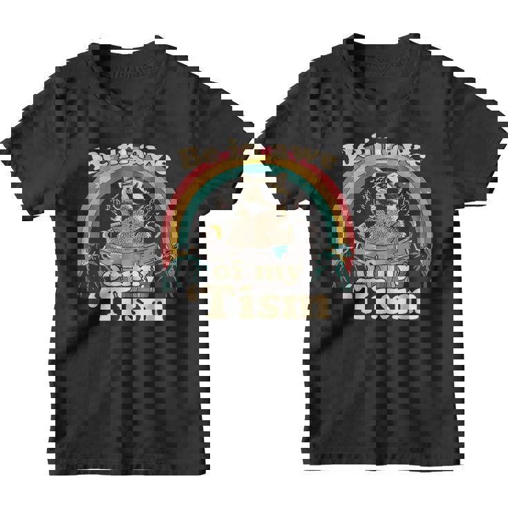Autism Awareness Youth T-Shirt - Be In Awe Raccoon Graphic