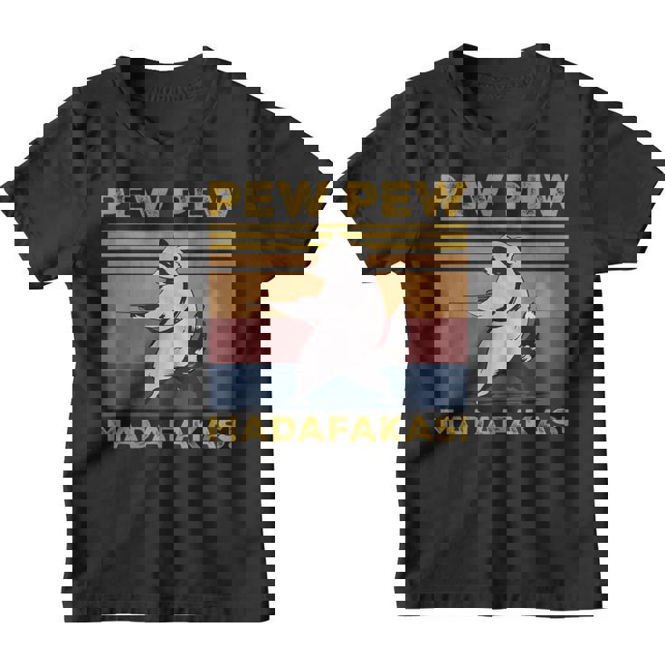 Pew Pew Madafakas Youth T-Shirt - Vintage Raccoon Graphic Tee