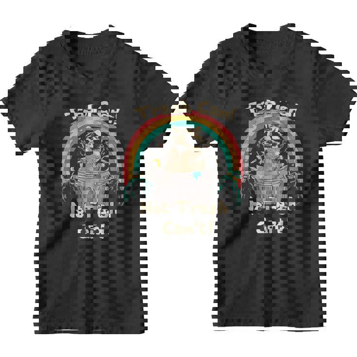 Raccoon Graphic Youth T-Shirt - Fun Eco-Friendly Trash Design
