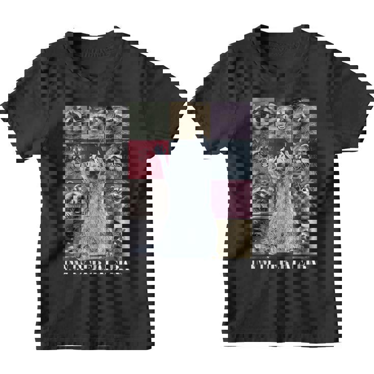 Raccoon Team Graphic Youth T-Shirt – Feral Meme Fun
