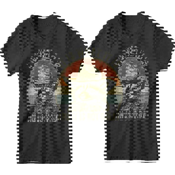 Raccoon 'Trash Panda' Youth T-Shirt - Fun & Playful Statement