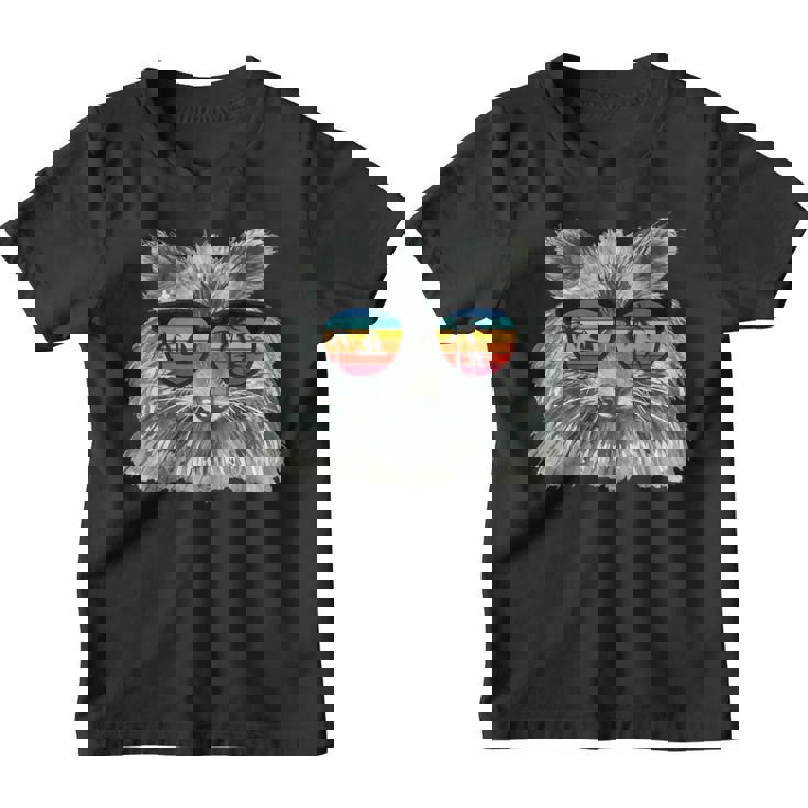 Retro Raccoon Sunglasses Tee for Animal Lovers | Youth T-Shirt