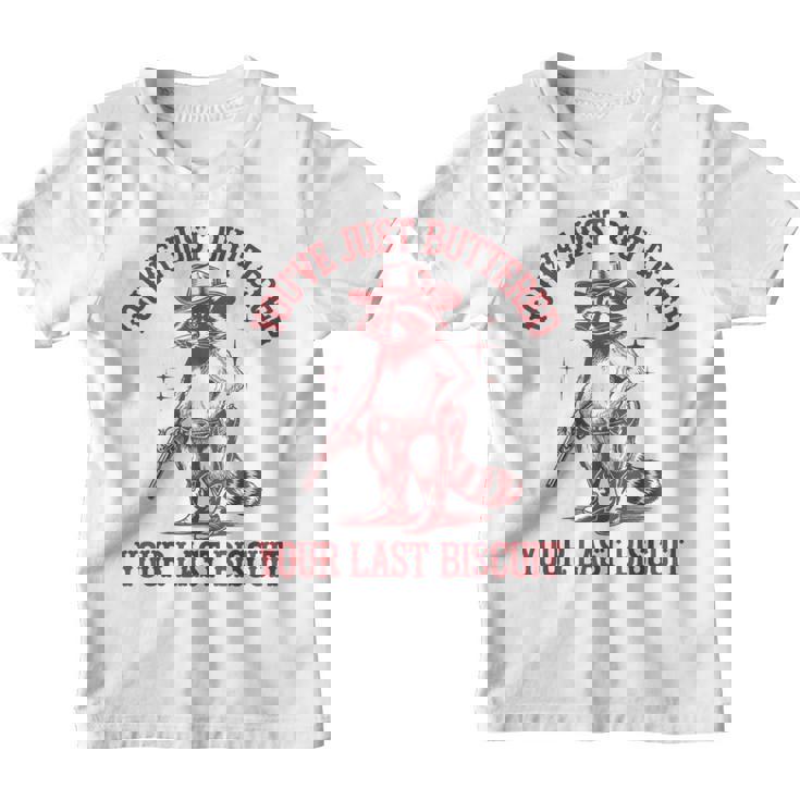 Cowboy Raccoon Youth T-Shirt - Fun Graphic Unisex Tee for Kids
