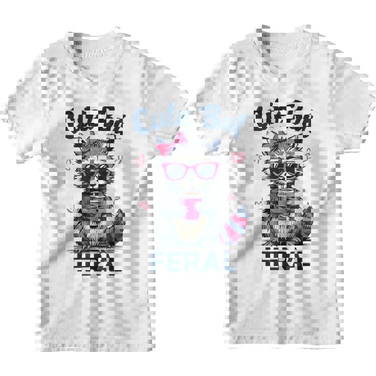 Cute Raccoon Graphic Youth T-Shirt - Funny Summer Style for Women