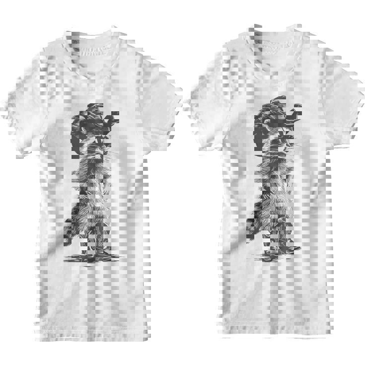 Raccoon Cowboy Graphic - Fun Youth Unisex T-Shirt
