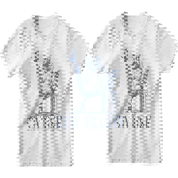 Raccoon Halloween Youth T-Shirt - Stay Trashy Graphic Tee