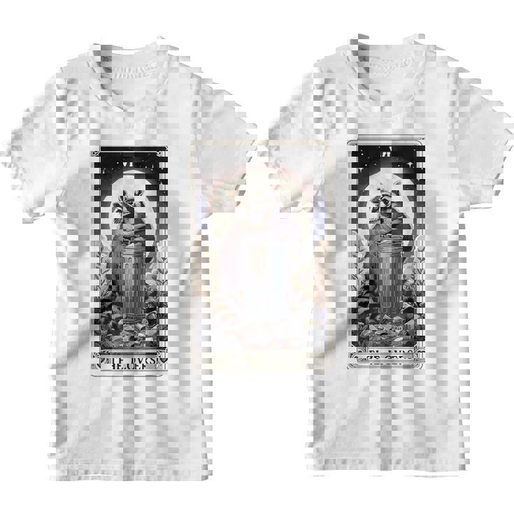 Raccoon Lovers Tarot Youth T-Shirt - Fun Animal Graphic