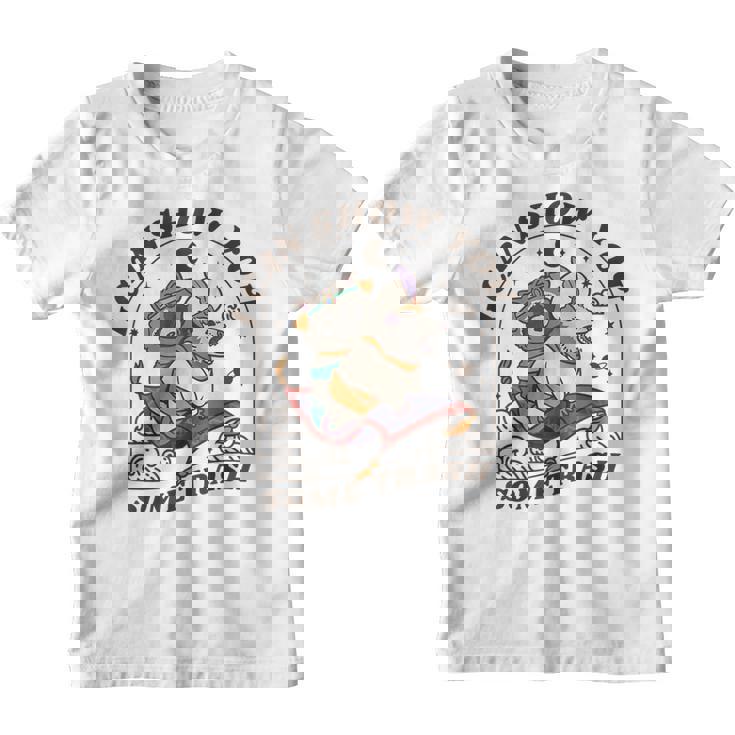 Raccoon Possum Youth T-Shirt | Fun Animal Graphic Tee for Kids