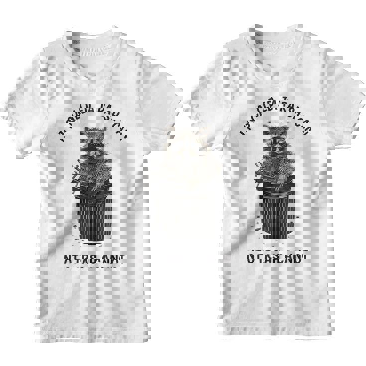 Retro Raccoon Trash Panda Youth T-Shirt - 90s Sunset Fun