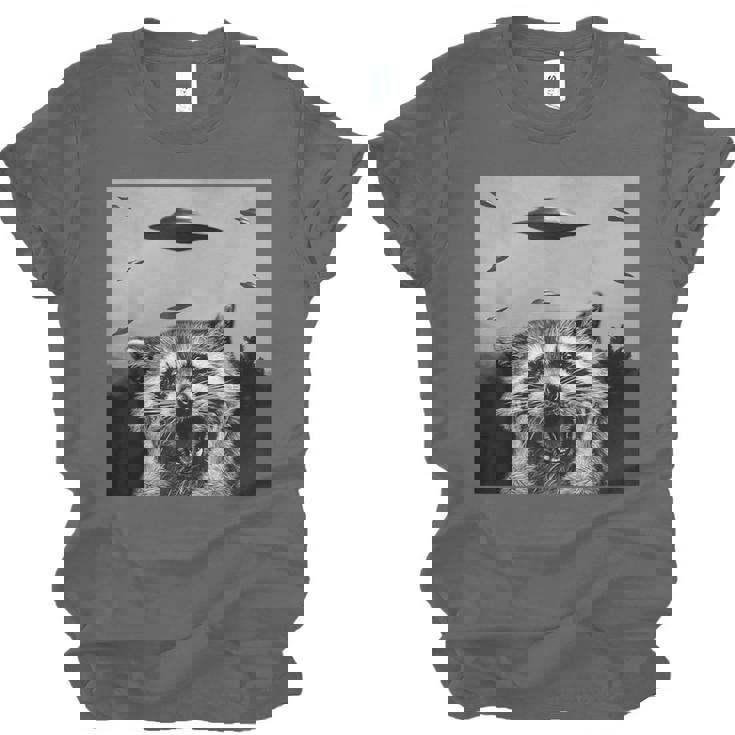 Alien UFO Raccoon Unisex Jersey T-Shirt - Fun for All Ages