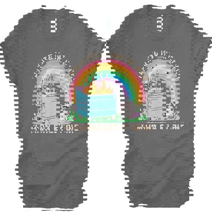 Dumpster Fire Raccoon T-Shirt - Groovy Unisex Design