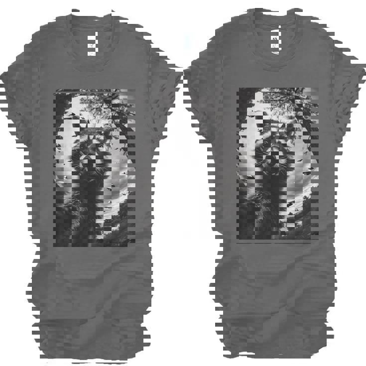 Raccoon & Alien UFO Vintage Tee - Unisex Fun Shirt For Raccoon Fans