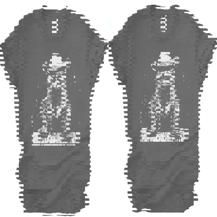 Raccoon Cowboy T-Shirt - Western Theme | Unisex Adults & Kids