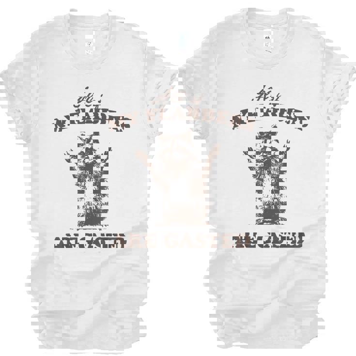 Raccoon Unisex Jersey T-Shirt - Quirky Flabbergasted Design