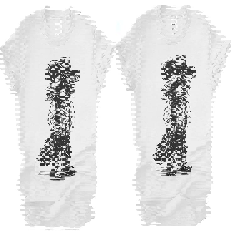 Raccoon Western Unisex Jersey T-Shirt - Cowboy & Cowgirl Style
