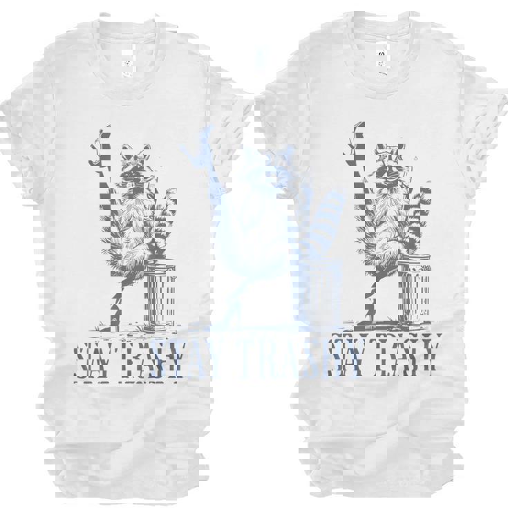 Stay Trashy Raccoon Halloween Unisex T-Shirt - Fun & Quirky Tee