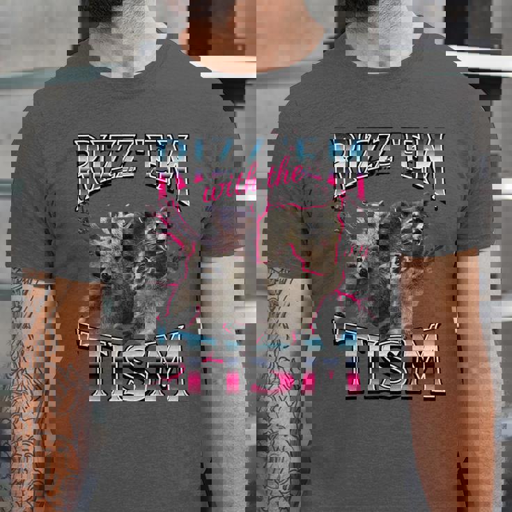 Autism Awareness Raccoon Unisex T-Shirt - Quirky & Inclusive