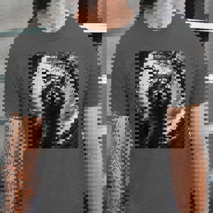 Raccoon & Alien UFO Vintage Tee - Unisex Fun Shirt For Raccoon Fans