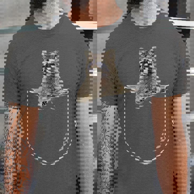 Raccoon Pocket Unisex T-Shirt - Quirky Design | Casual Wear