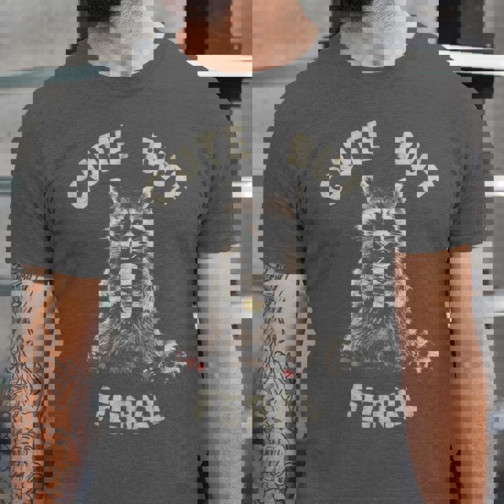 Sarcastic Raccoon Unisex Jersey T-Shirt - Cute Feral Vibe