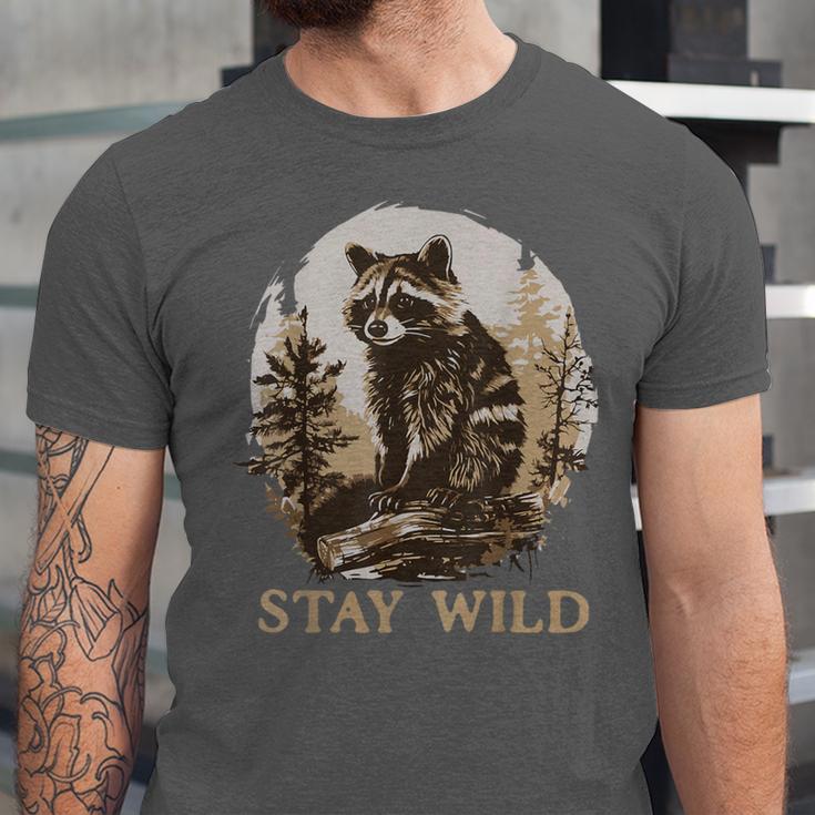 Stay Wild Raccoon Lover Tee - Cottagecore Vintage Style